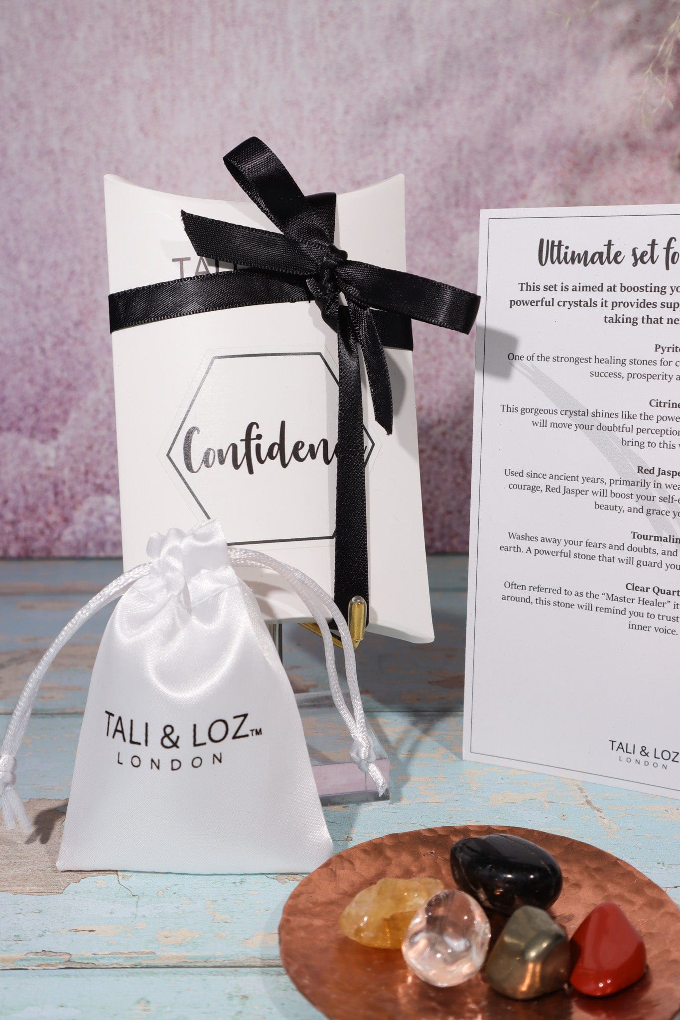 Confidence Crystal Gift Set Crystal Sets Tali & Loz Crystals