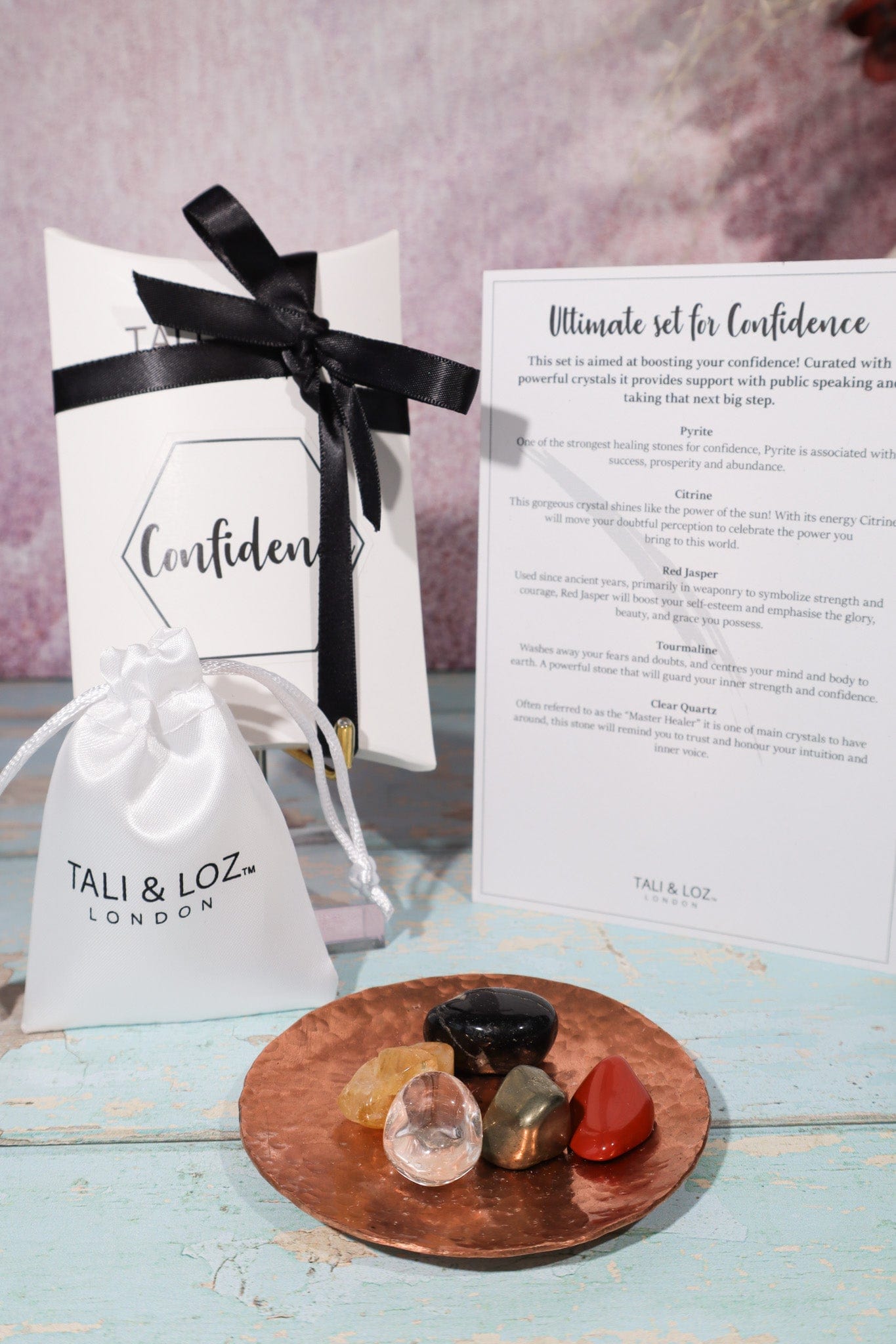 Confidence Crystal Gift Set Crystal Sets Tali & Loz Crystals