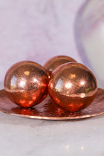 Copper Spheres 27mm, Intuitively Chosen Spheres Tali & Loz Crystals