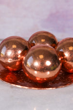 Copper Spheres 27mm, Intuitively Chosen Spheres Tali & Loz Crystals