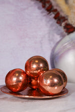 Copper Spheres 27mm, Intuitively Chosen Spheres Tali & Loz Crystals
