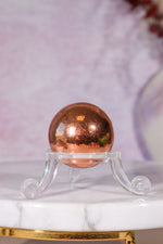 Copper Spheres 27mm, Intuitively Chosen Spheres Tali & Loz Crystals