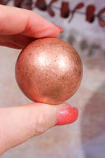 Copper Spheres, Intuitively Chosen Spheres Tali & Loz Crystals