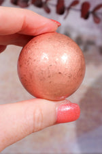 Copper Spheres, Intuitively Chosen Spheres Tali & Loz Crystals