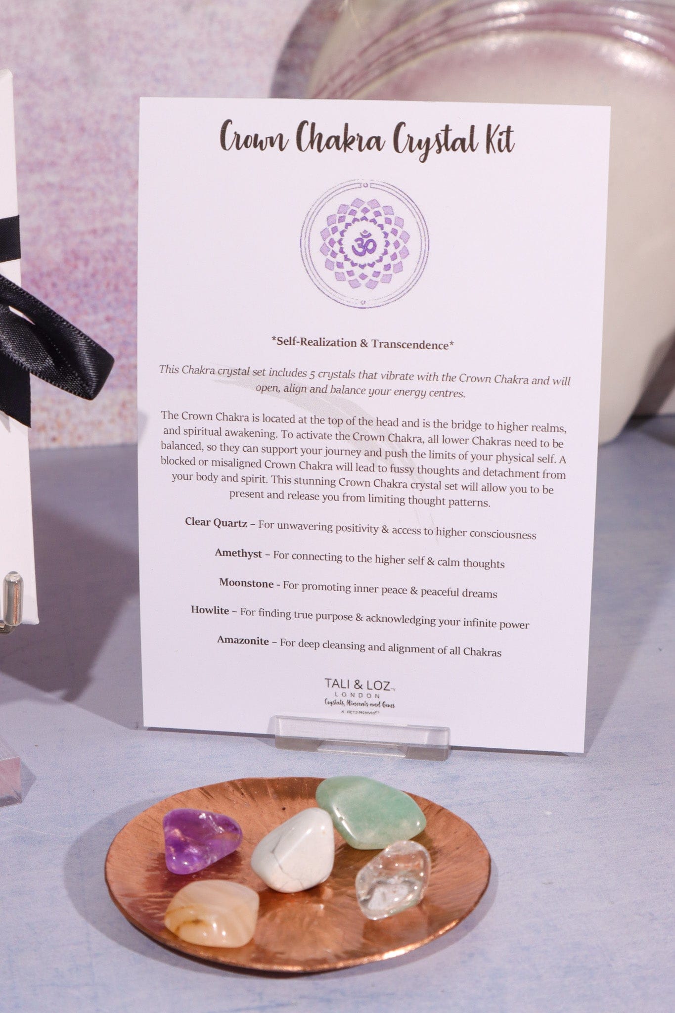 Crown Chakra Crystal Kit Crystal Sets Tali & Loz Crystals