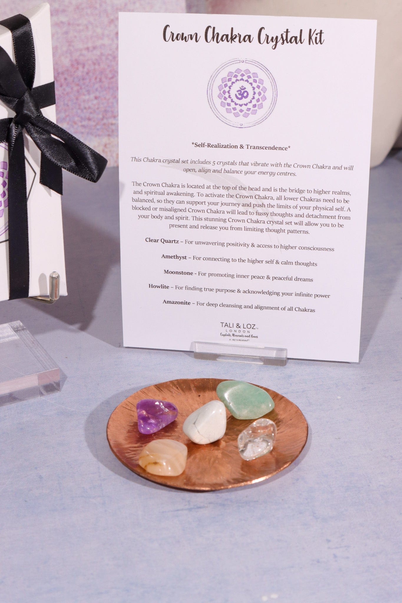 Crown Chakra Crystal Kit Crystal Sets Tali & Loz Crystals
