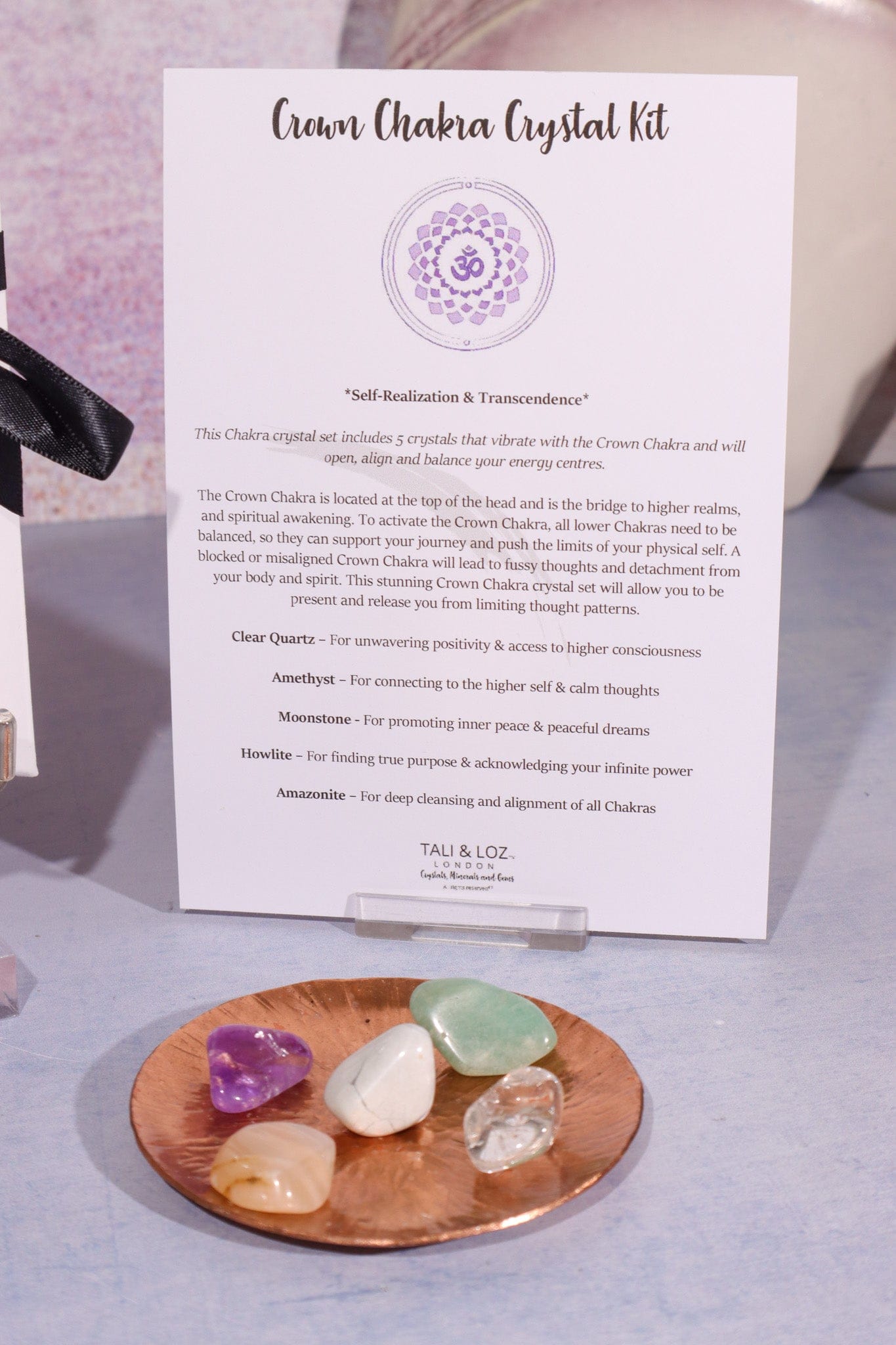 Crown Chakra Crystal Kit Crystal Sets Tali & Loz Crystals