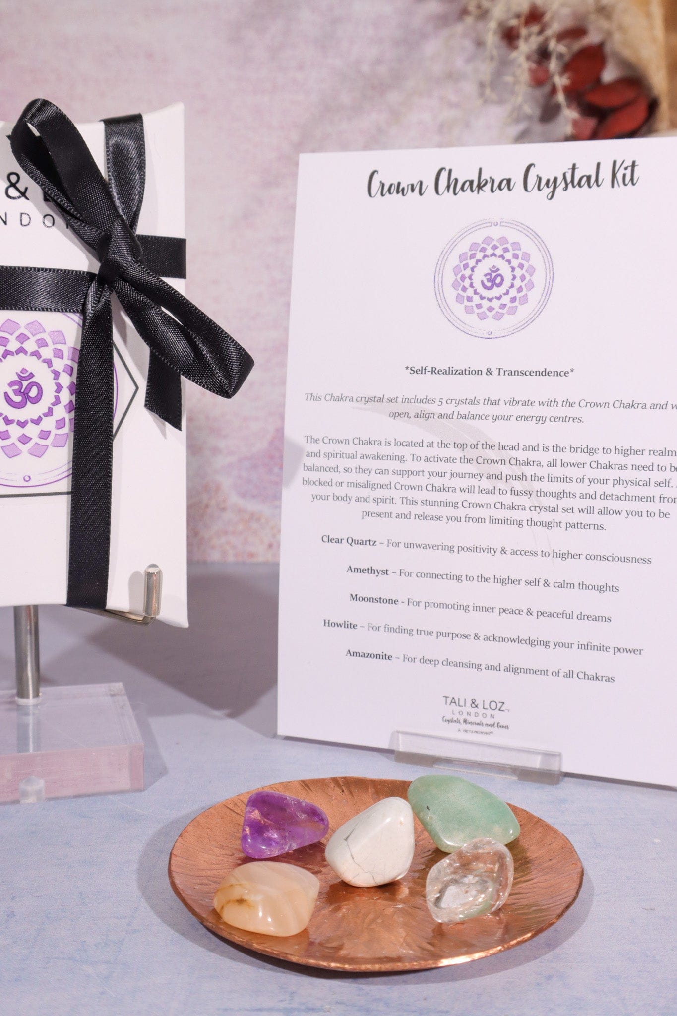 Crown Chakra Crystal Kit Crystal Sets Tali & Loz Crystals