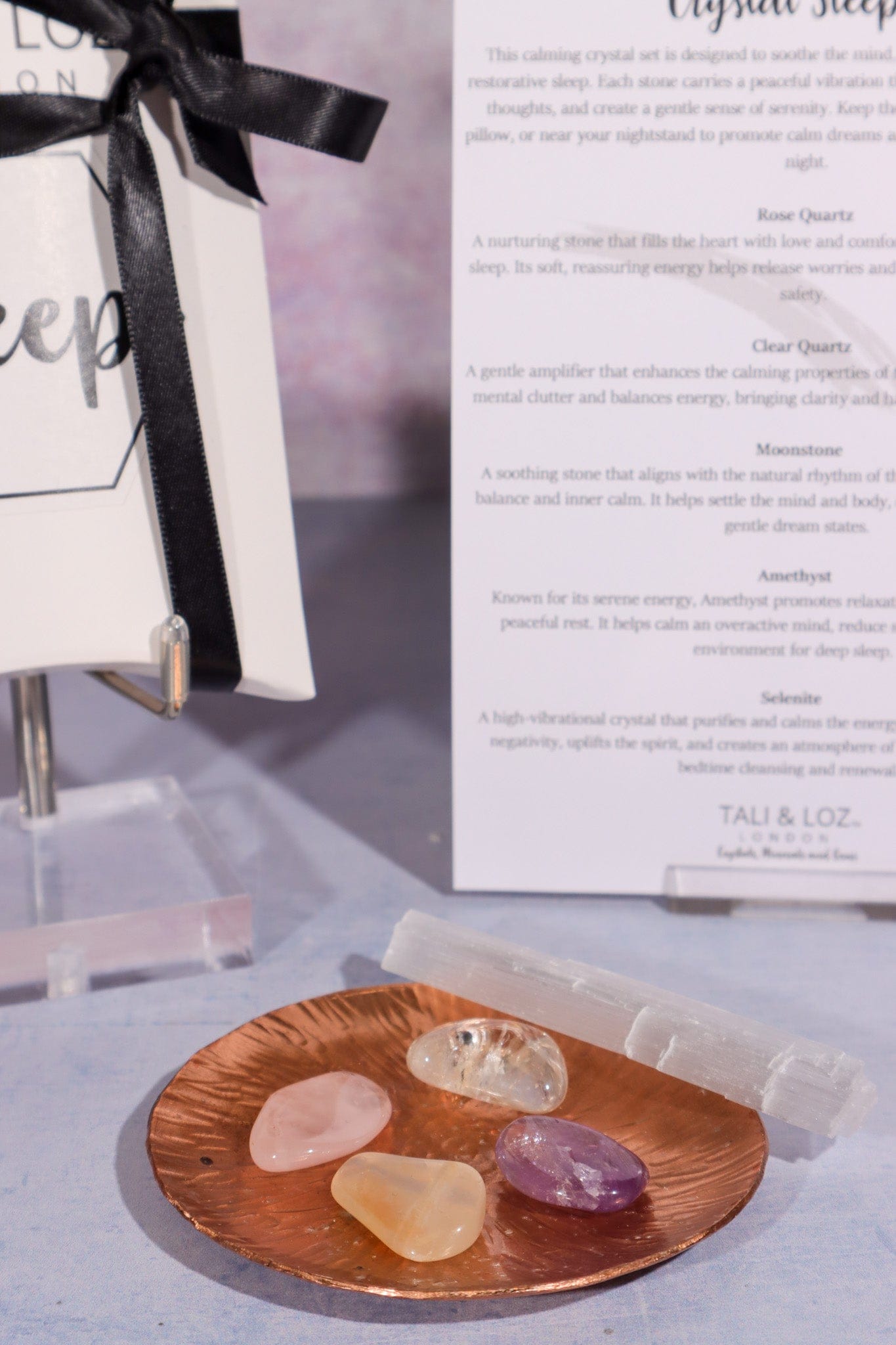 Crystal Sleep Set Crystal Sets Tali & Loz Crystals