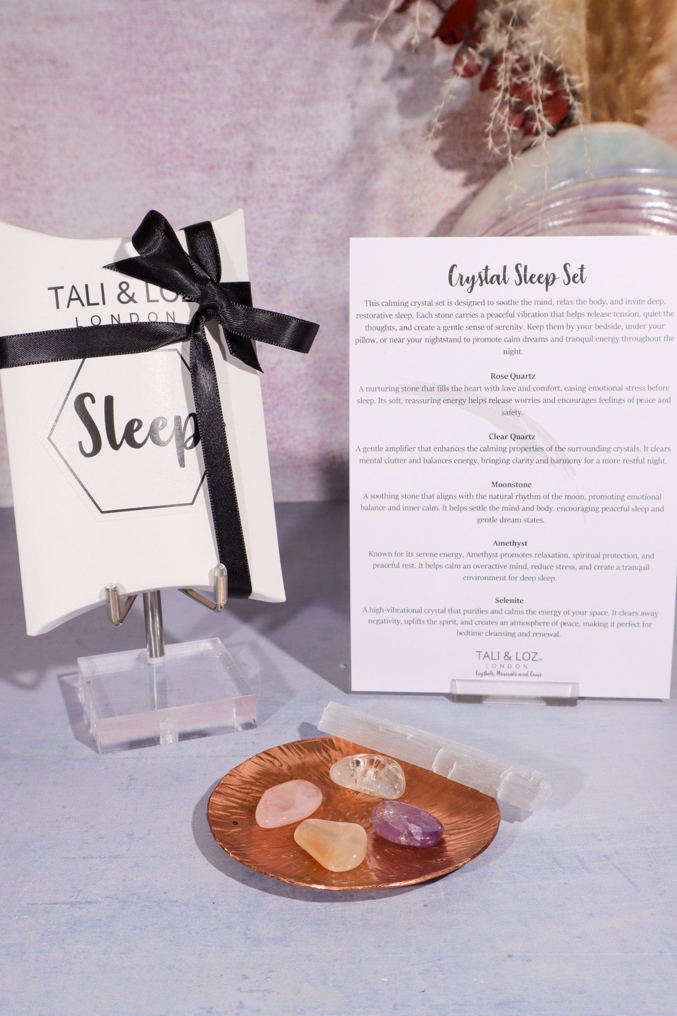 Crystal Sleep Set Crystal Sets Tali & Loz Crystals