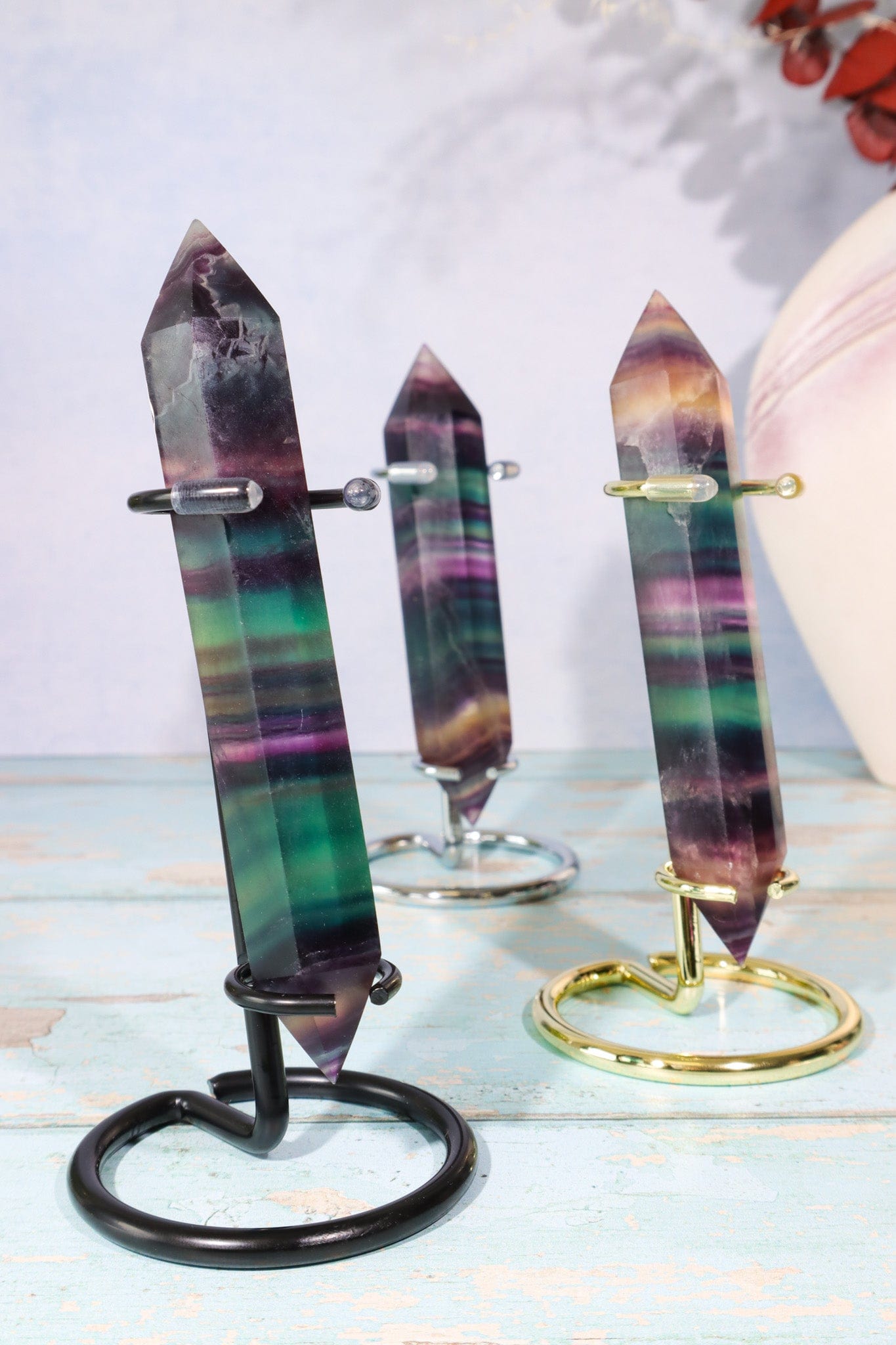 Crystal Wand Stand 10cm | 3 Colours Available Specimen Stand Tali & Loz Crystals