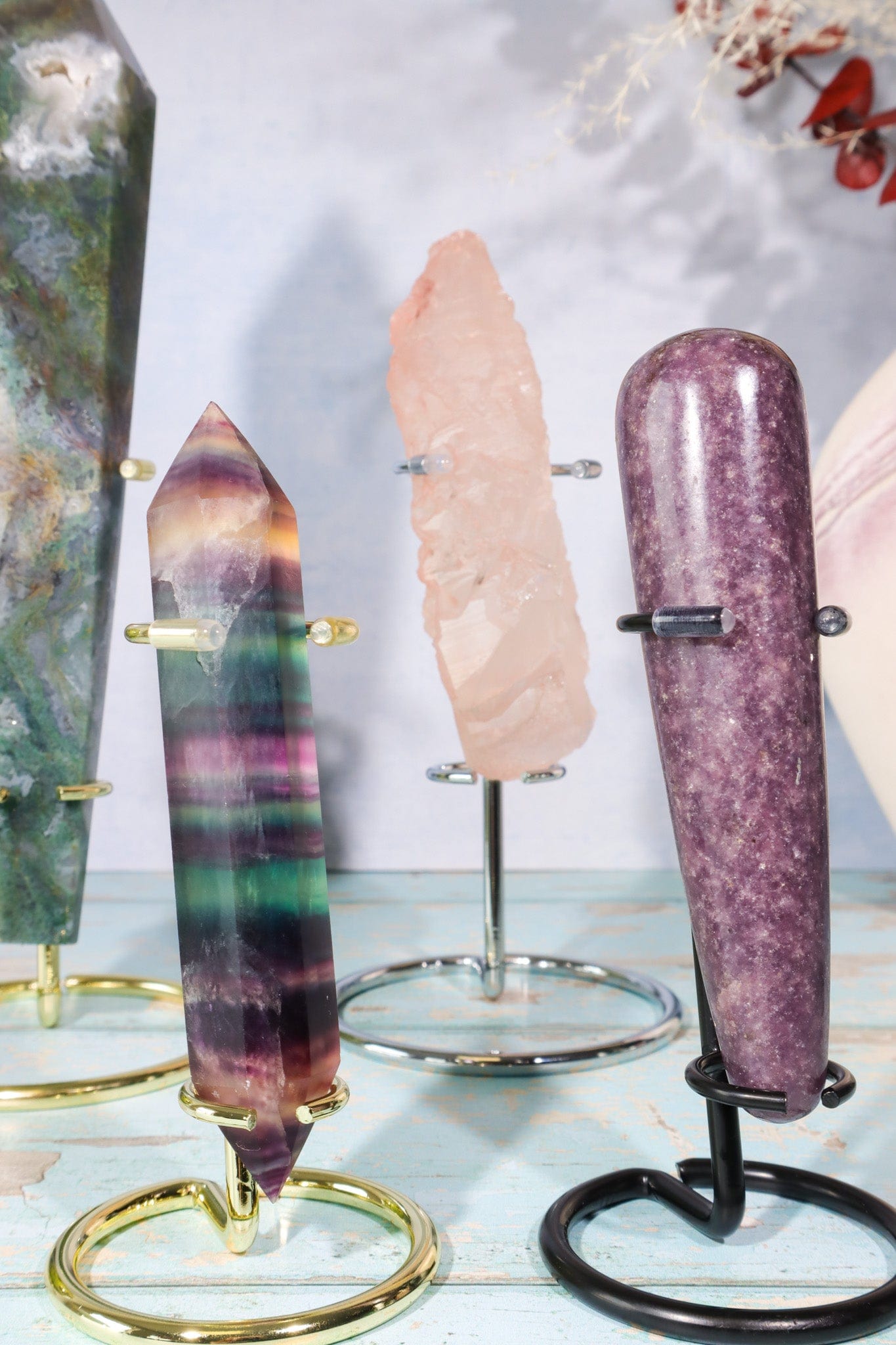 Crystal Wand Stand 10cm | 3 Colours Available Specimen Stand Tali & Loz Crystals