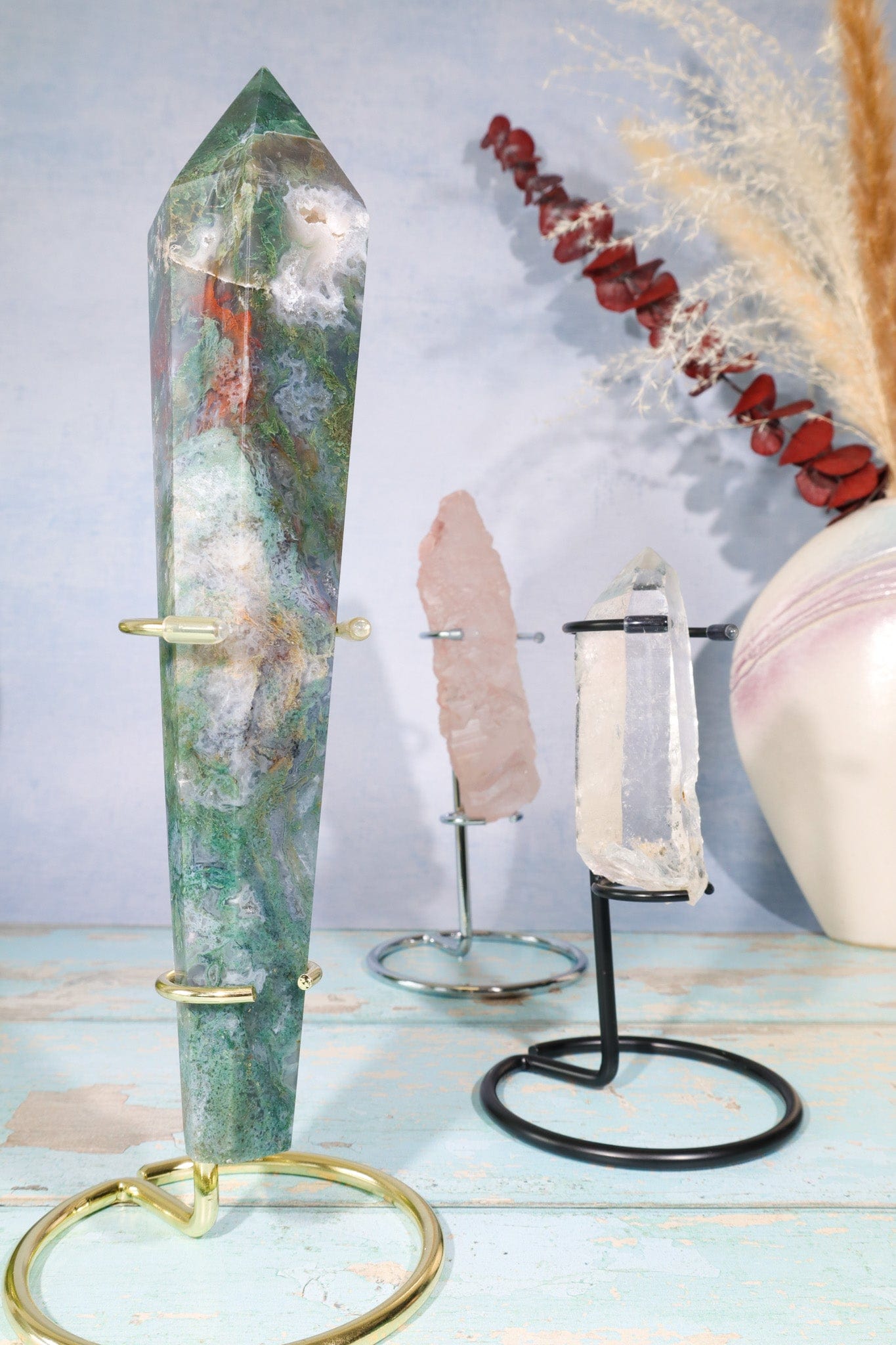 Crystal Wand Stand 13cm | 3 Colours Available Specimen Stand Tali & Loz Crystals