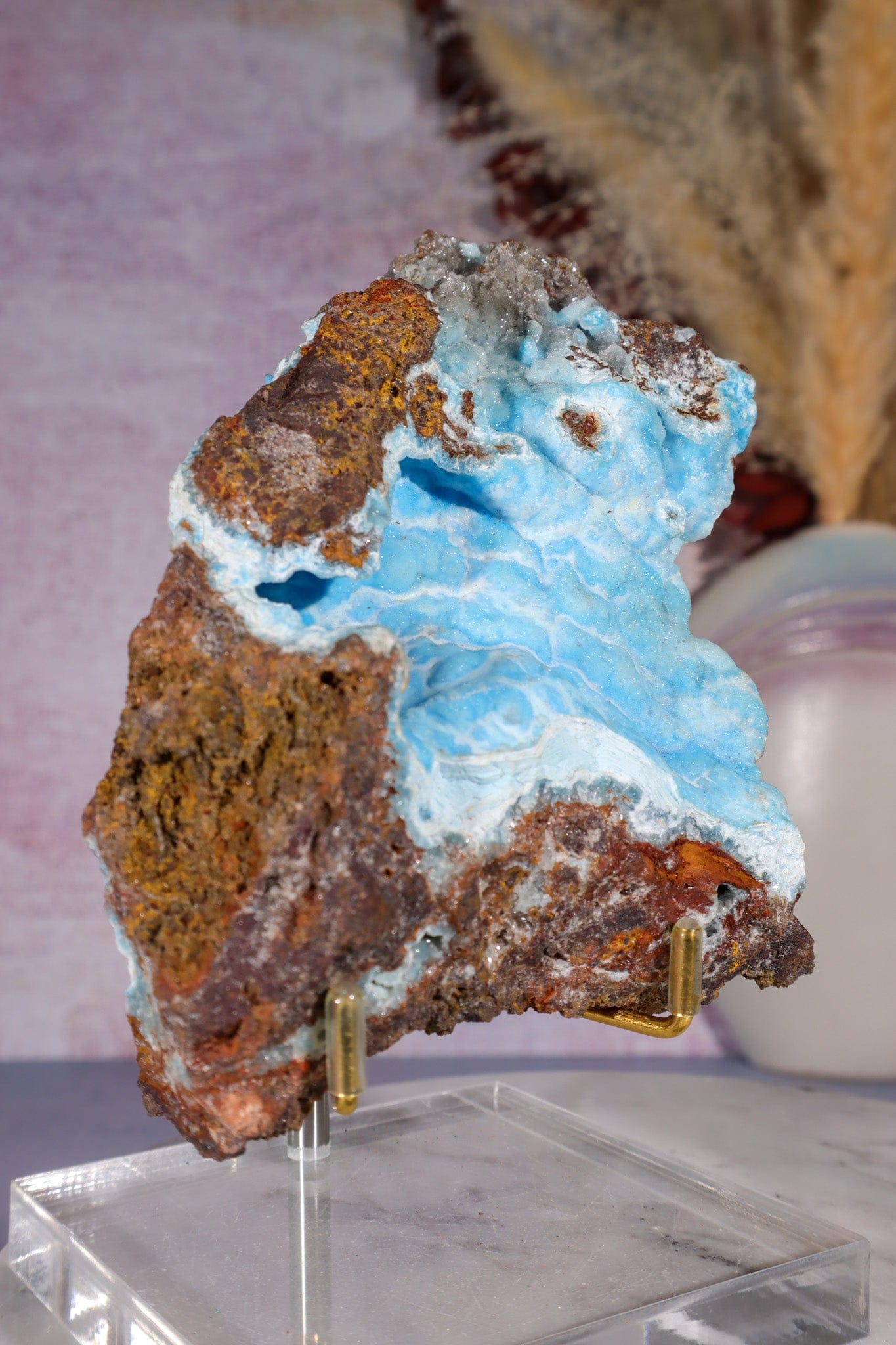 Crystalised Hemimorphite Specimen 0.5KG, Namibia Specimen Tali & Loz Crystals