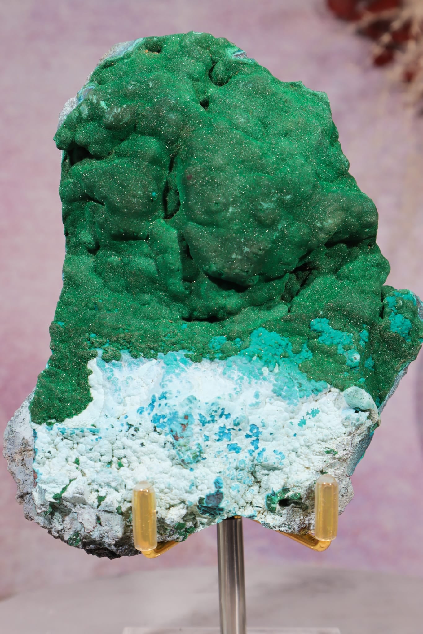 Crystallised Malachite Specimen | 10.4cm | DRC Minerals Tali & Loz Crystals