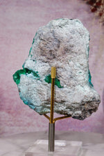 Crystallised Malachite Specimen | 10.4cm | DRC Minerals Tali & Loz Crystals
