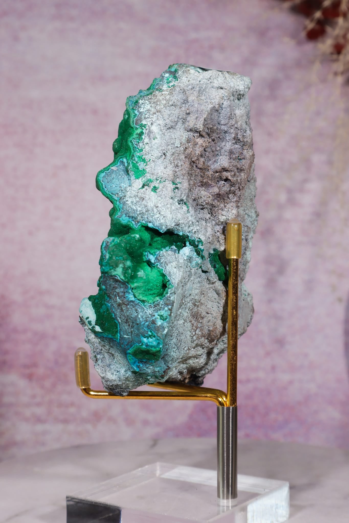 Crystallised Malachite Specimen | 10.4cm | DRC Minerals Tali & Loz Crystals