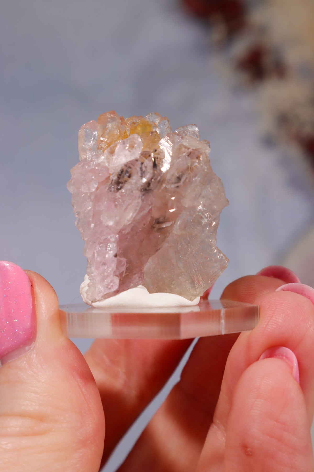 Crystallised Rose Quartz | 30mm | Brazil Minerals Tali & Loz Crystals