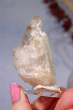Crystallised Rose Quartz with Smoky Elestial Quartz | 60mm Minerals Tali & Loz Crystals