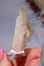 Crystallised Rose Quartz with Smoky Elestial Quartz | 60mm Minerals Tali & Loz Crystals