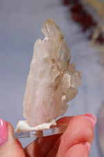 Crystallised Rose Quartz with Smoky Elestial Quartz | 60mm Minerals Tali & Loz Crystals