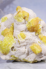 Crystallised Sulphur on Baryte 3.2kg - Tali & Loz Crystals