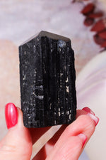Cut Base Black Tourmaline Points| Intuitively Chosen Rough Crystals Tali & Loz Crystals