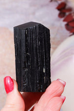 Cut Base Black Tourmaline Points| Intuitively Chosen Rough Crystals Tali & Loz Crystals