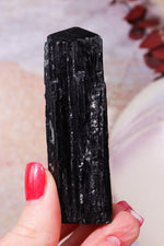 Cut Base Black Tourmaline Points| Intuitively Chosen Rough Crystals Tali & Loz Crystals