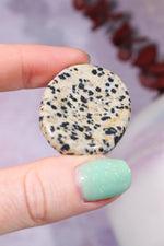Dalmatian Jasper Worry Stones Palm Stones Tali & Loz Crystals