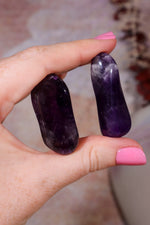 Dark Amethyst Tumblestones | Some Chevron | 33mm | Brazil Tumblestones Tali & Loz Crystals
