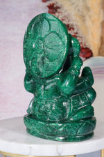 Dark Green Aventurine Ganesh, New Zealand 0.9KG Ganesh Tali & Loz Crystals