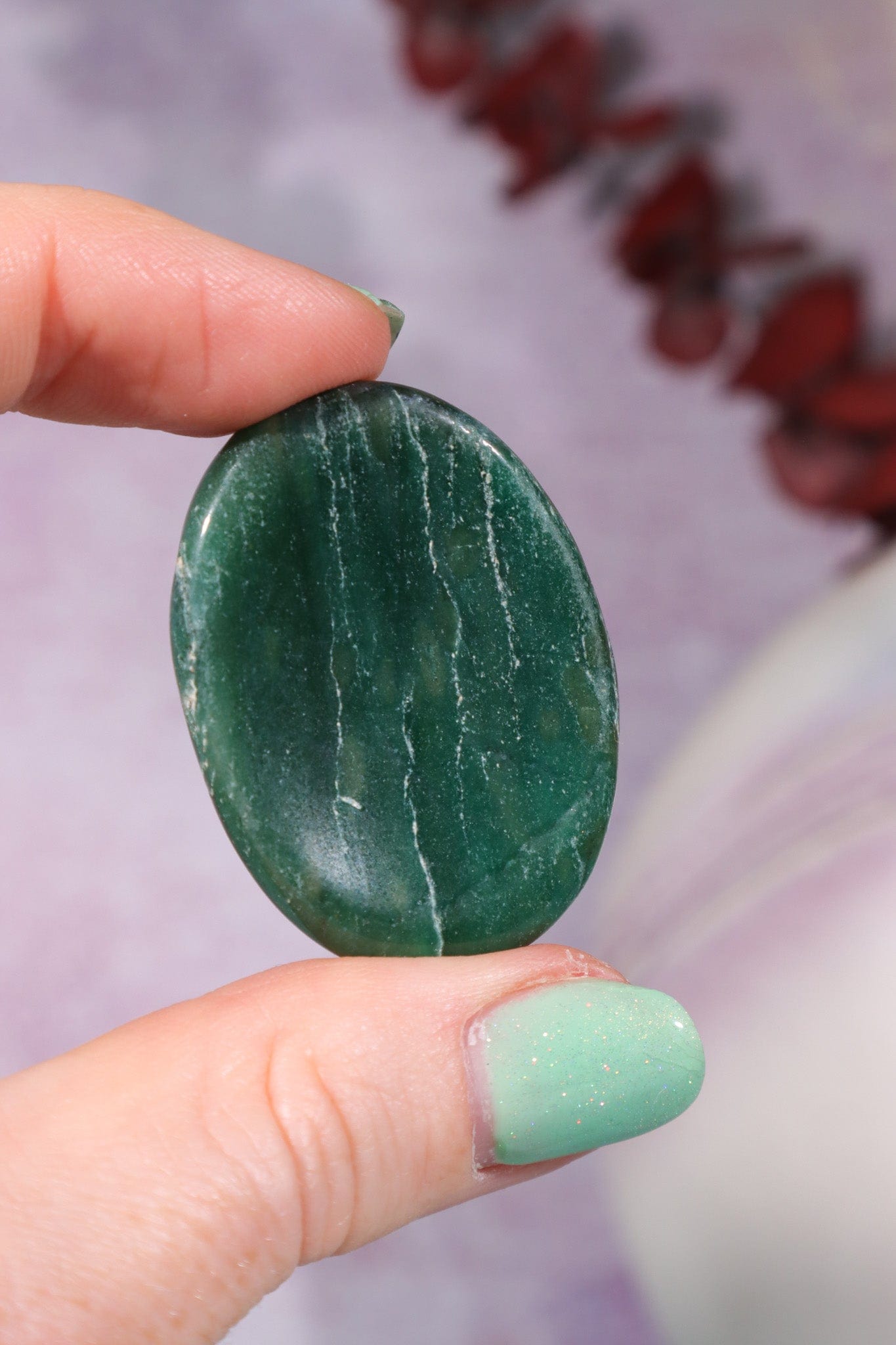 Dark Green Aventurine Worry Stones OUTLET Worry Stones Tali & Loz Crystals