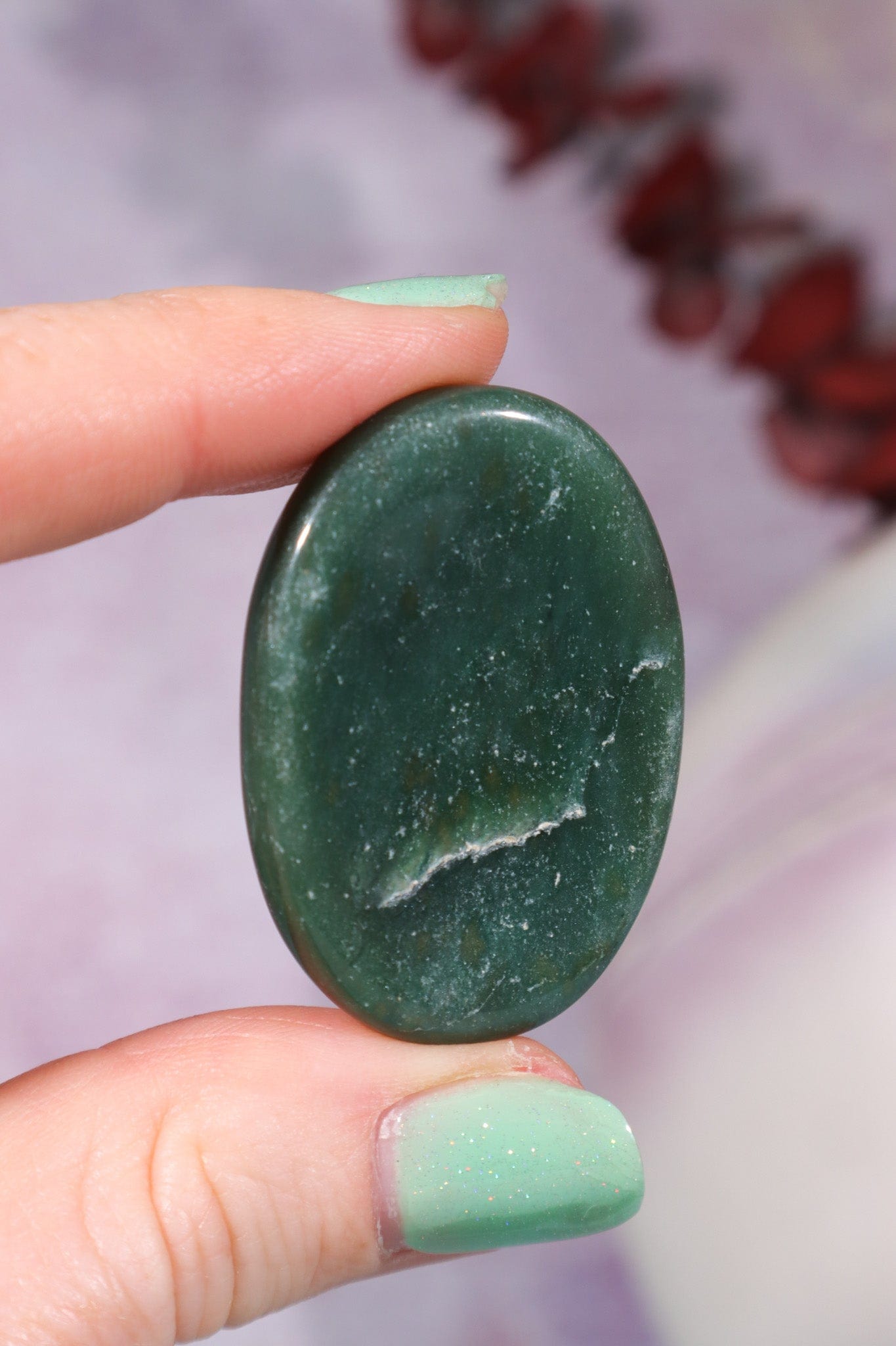 Dark Green Aventurine Worry Stones OUTLET Worry Stones Tali & Loz Crystals