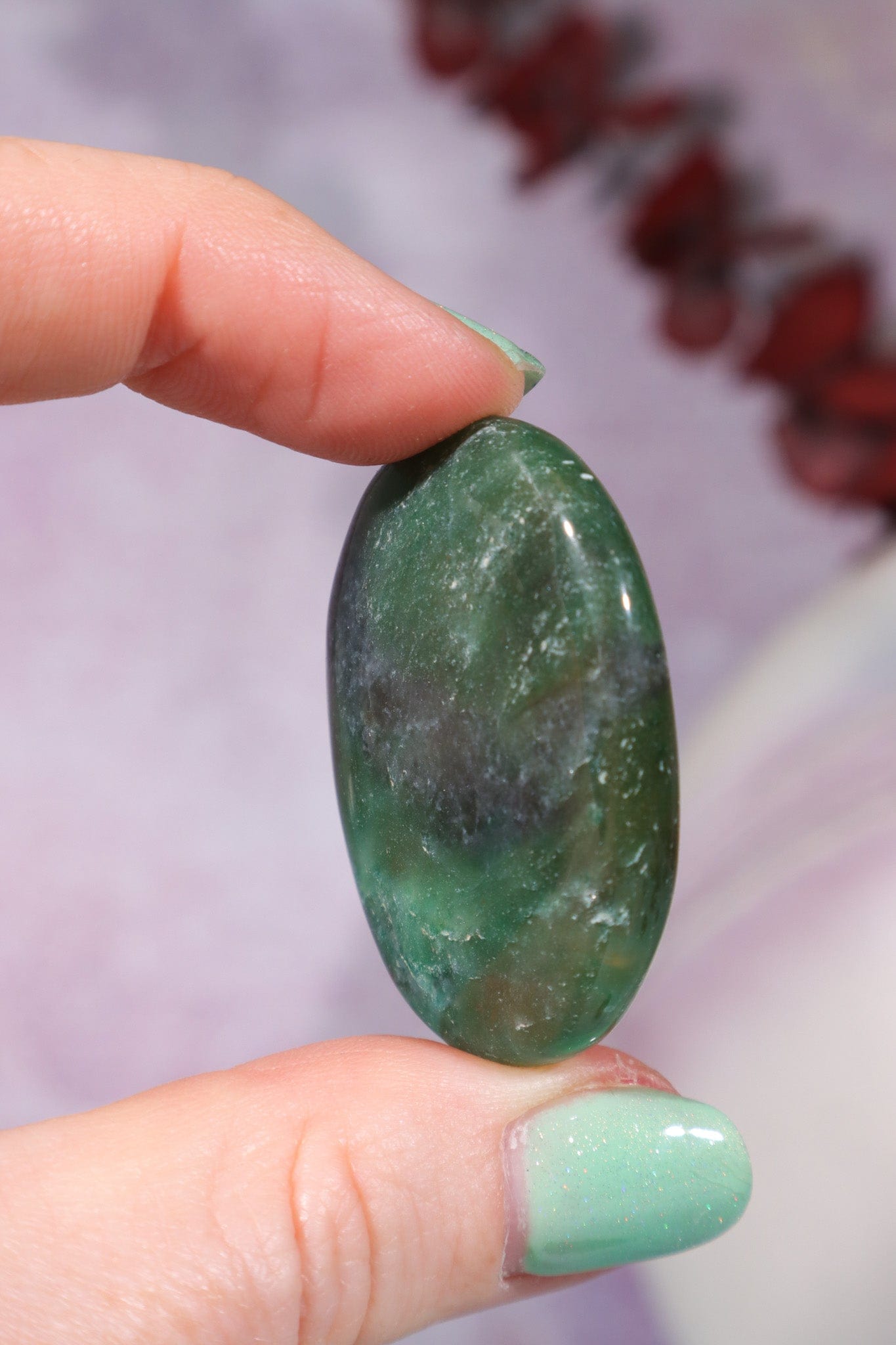 Dark Green Aventurine Worry Stones OUTLET Worry Stones Tali & Loz Crystals