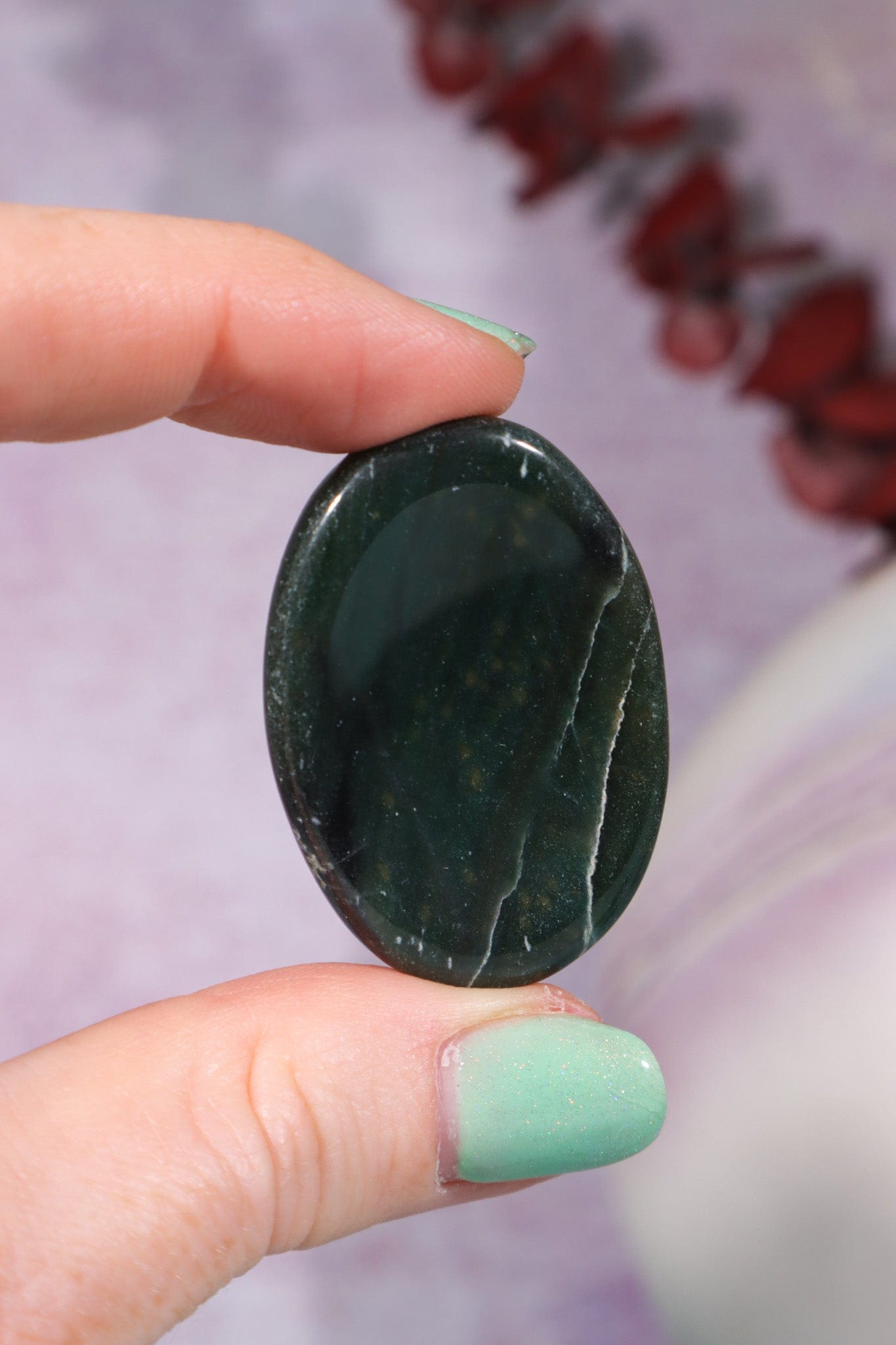 Dark Green Aventurine Worry Stones OUTLET Worry Stones Tali & Loz Crystals