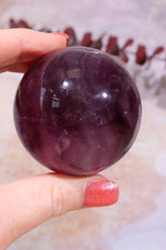 Dark Purple Fluorite Spheres, Intuitively Chosen Spheres Tali & Loz Crystals