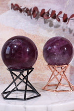 Dark Purple Fluorite Spheres, Intuitively Chosen Spheres Tali & Loz Crystals