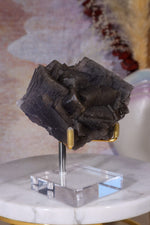 Dark Smoky Fluorite Cluster | Kharan District, Balochistan | Pakistan Minerals Tali & Loz