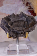 Dark Smoky Fluorite Cluster | Kharan District, Balochistan | Pakistan Minerals Tali & Loz