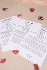 Description Cards P-R - Tali & Loz Crystals