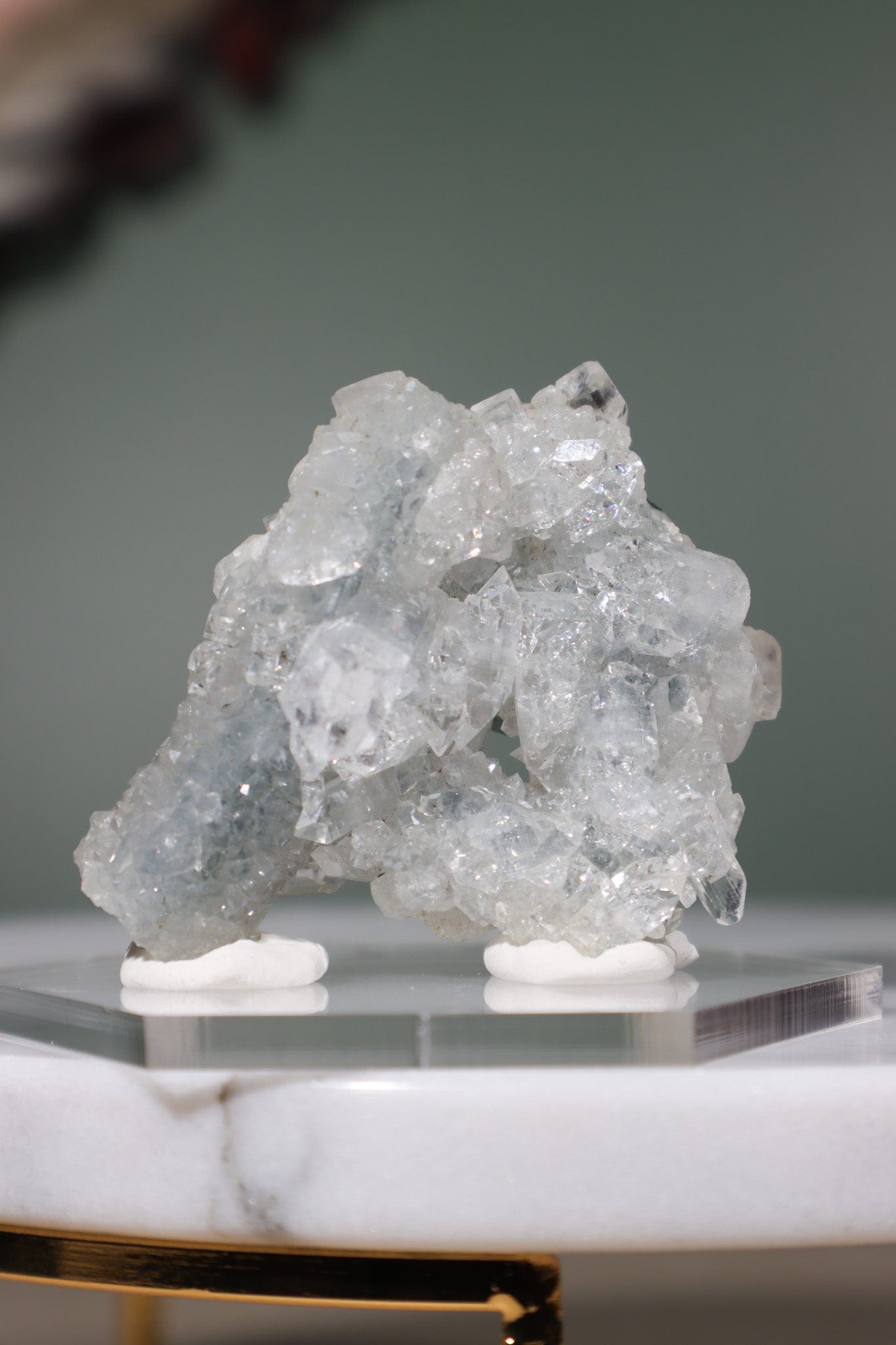 Diamond Apophyllite Cluster 5.5cm, Sold As Seen Specimens Tali & Loz Crystals