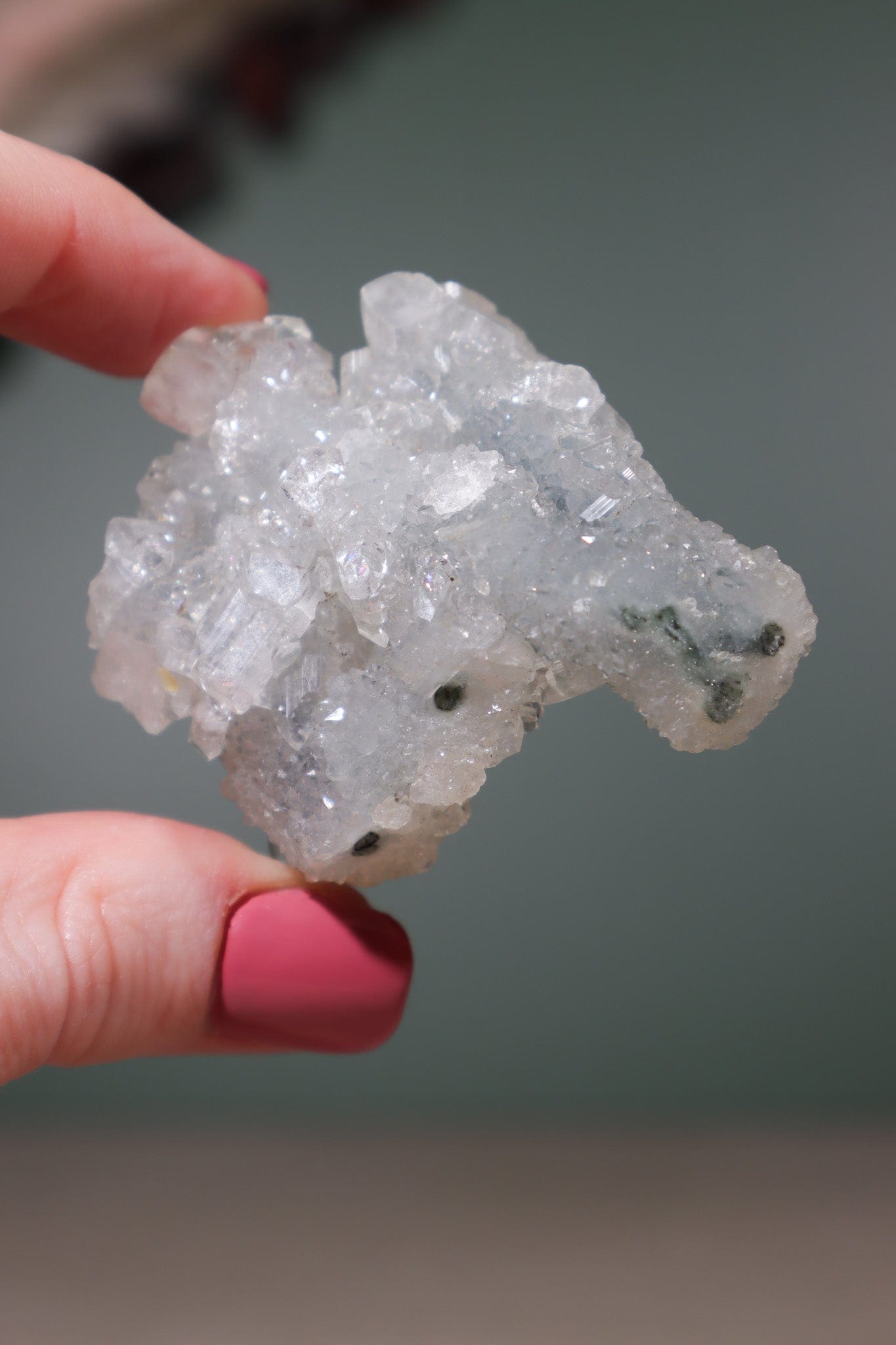 Diamond Apophyllite Cluster 5.5cm, Sold As Seen Specimens Tali & Loz Crystals