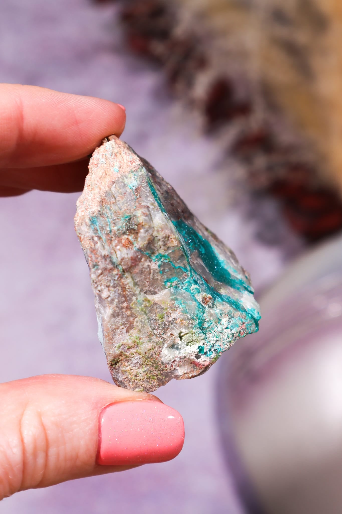 Dioptase Raw Mineral Specimen, Sold as Seen Tali & Loz Crystals