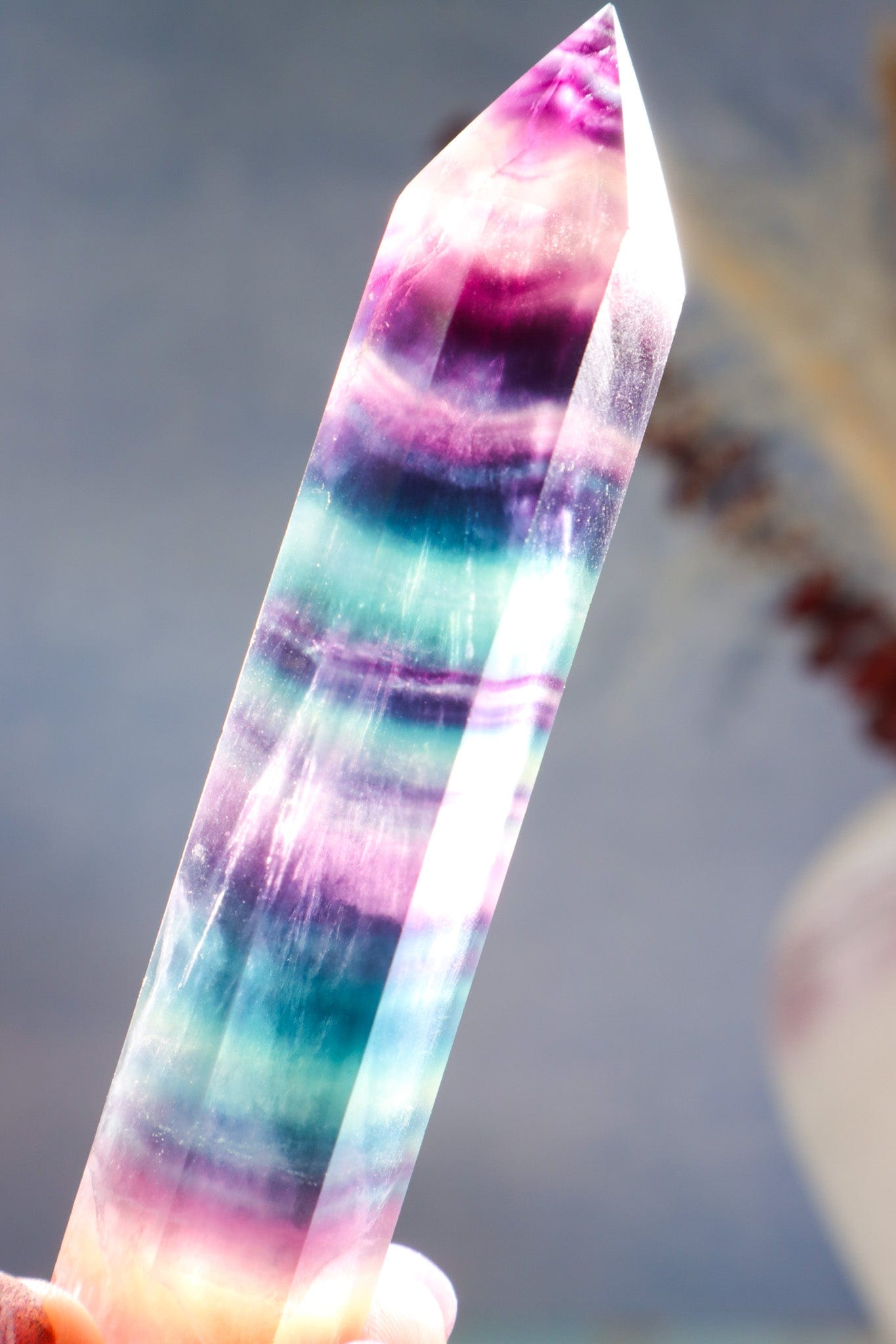 Double Terminated Fluorite Wand 11.7cm Wand Tali & Loz Crystals