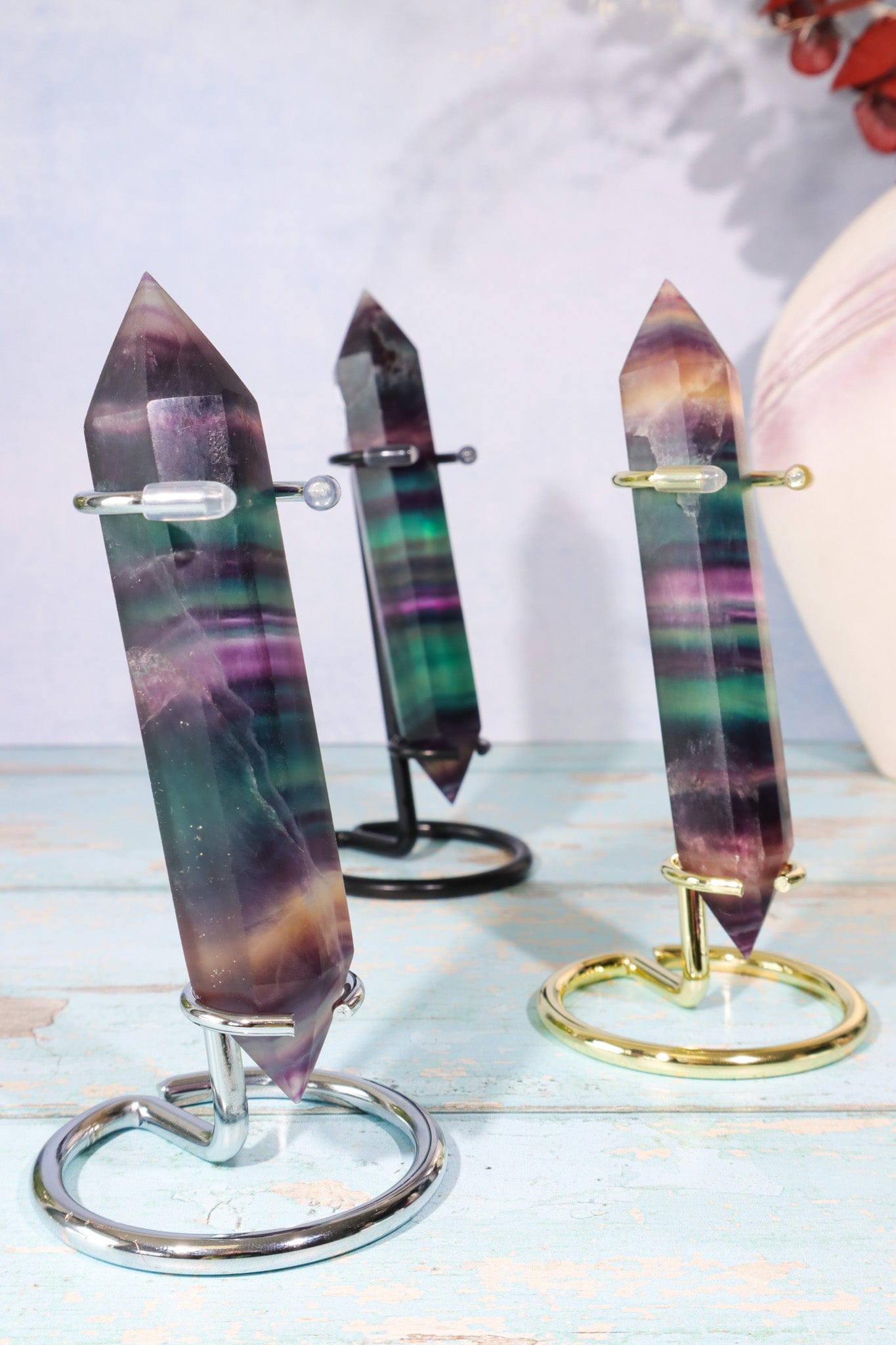 Double Terminated Fluorite Wand 11.7cm Wand Tali & Loz Crystals