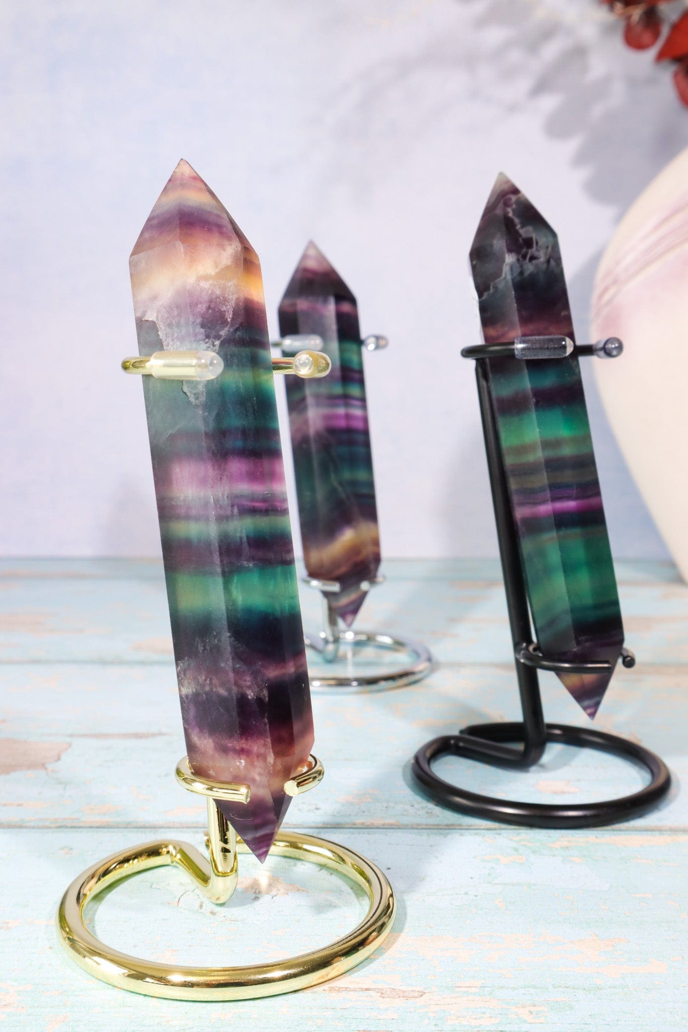 Double Terminated Fluorite Wand 11.7cm Wand Tali & Loz Crystals