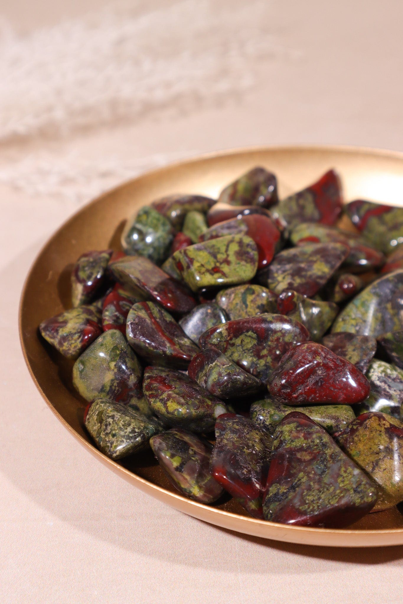 Dragon Blood Jasper Tumblestones 20-30mm - Tali & Loz Crystals