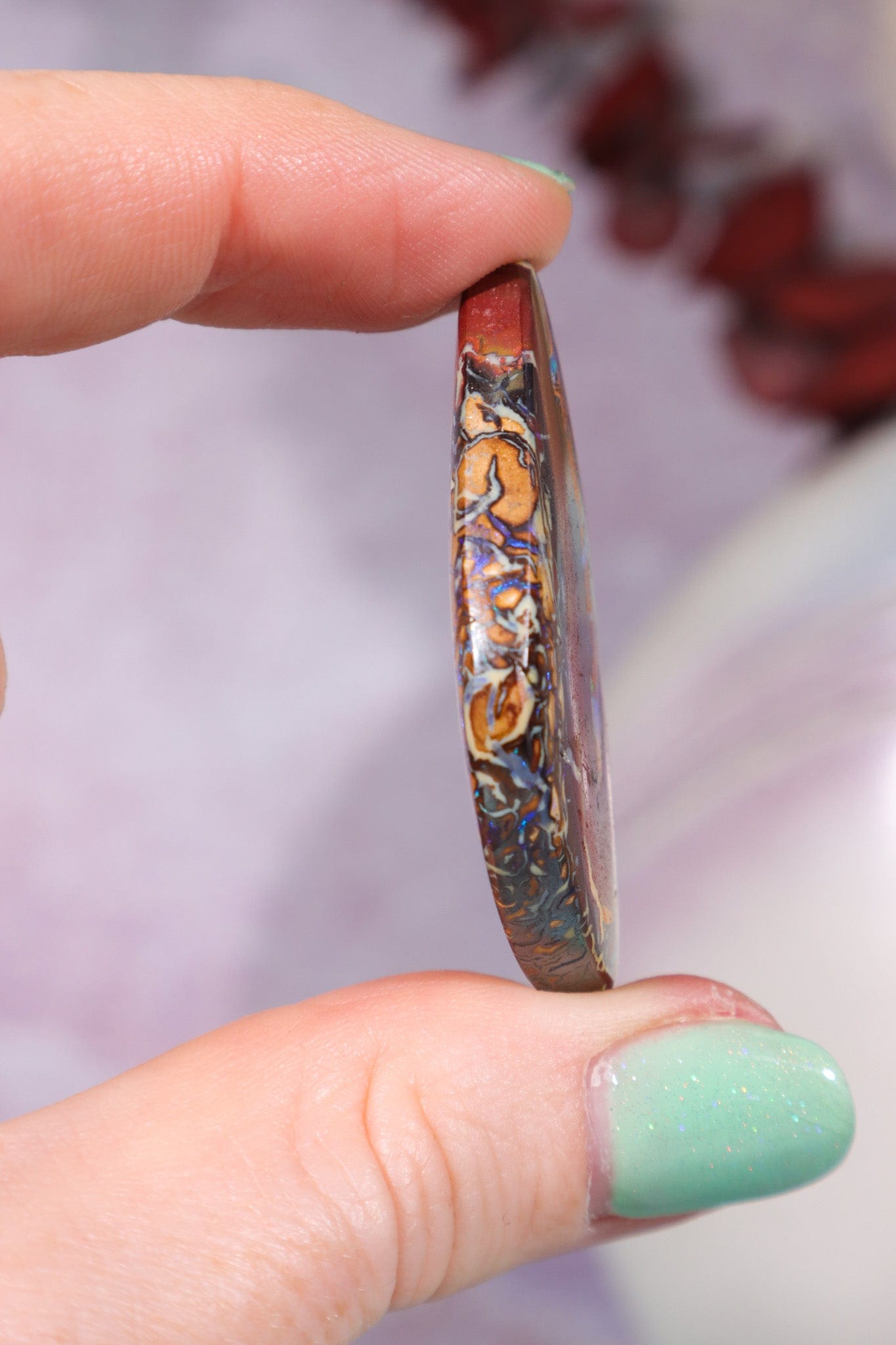 Drilled Yowah Boulder Opal Pendant 10.67gr Rocks & Fossils Tali & Loz Crystals