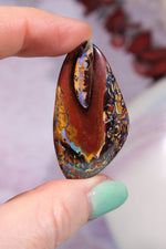 Drilled Yowah Boulder Opal Pendant 10.67gr Rocks & Fossils Tali & Loz Crystals